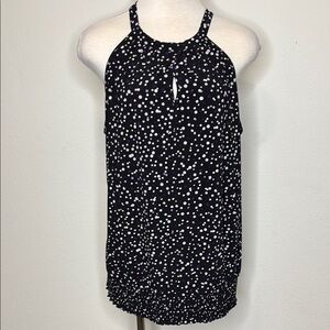Ricki's size XL Black, White and Purple Sleeveless Tank Top